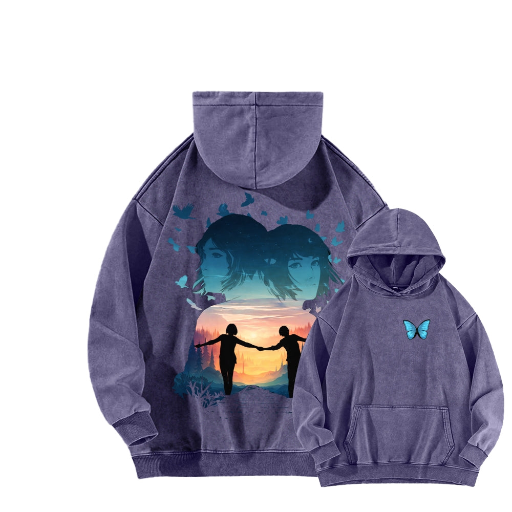 Life Is Strange Unisex Washed Hoodie 2601014503
