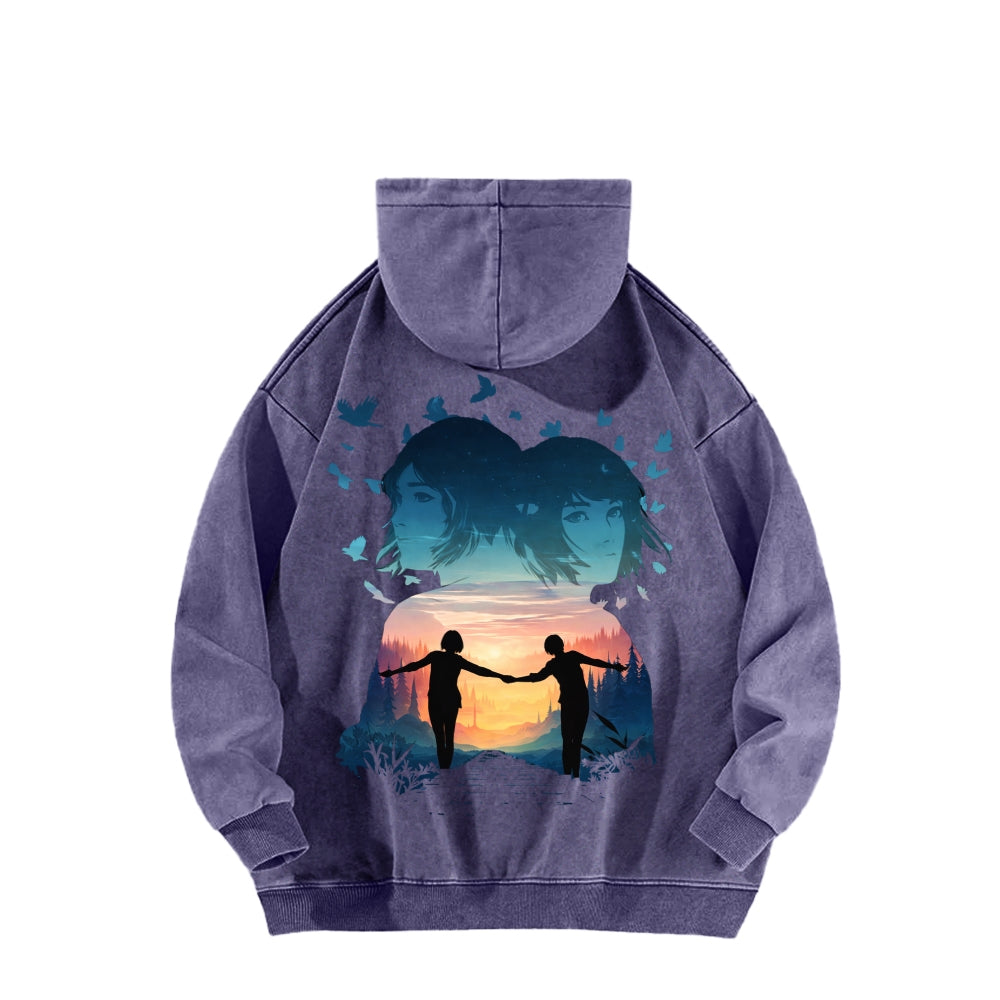 Life Is Strange Unisex Washed Hoodie 2601014503