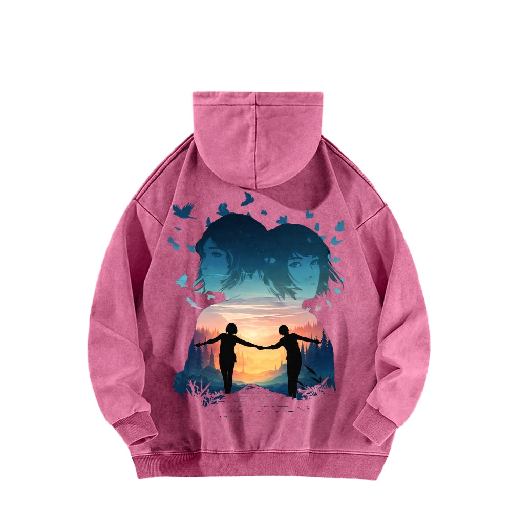 Life Is Strange Unisex Washed Hoodie 2601014503