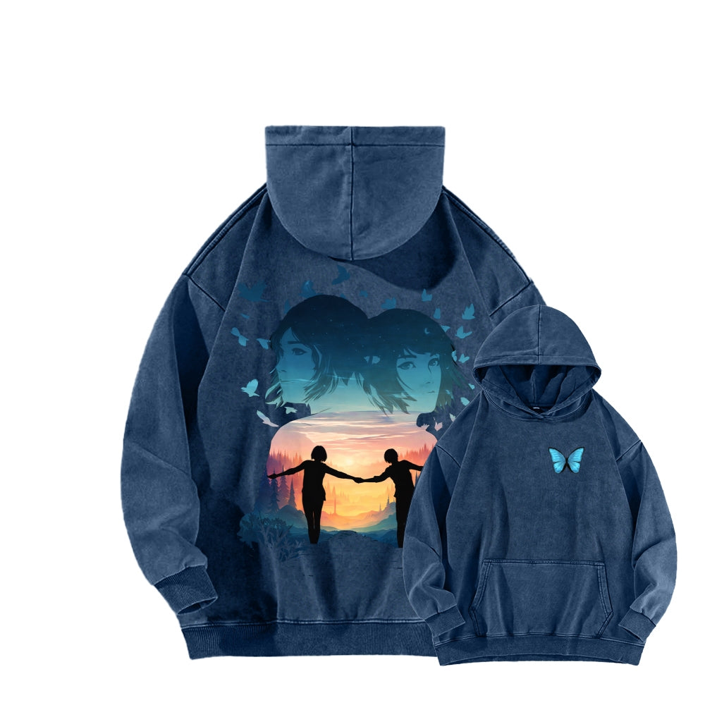 Life Is Strange Unisex Washed Hoodie 2601014503