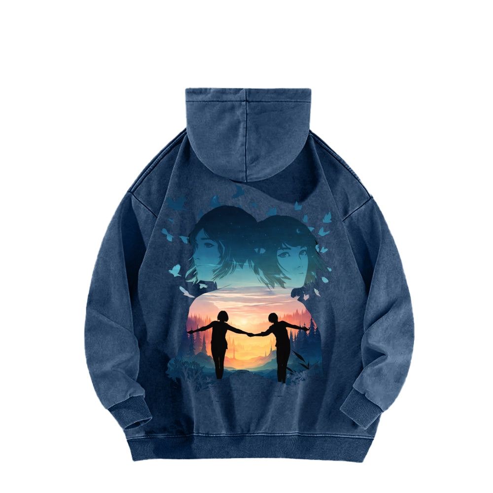 Life Is Strange Unisex Washed Hoodie 2601014503