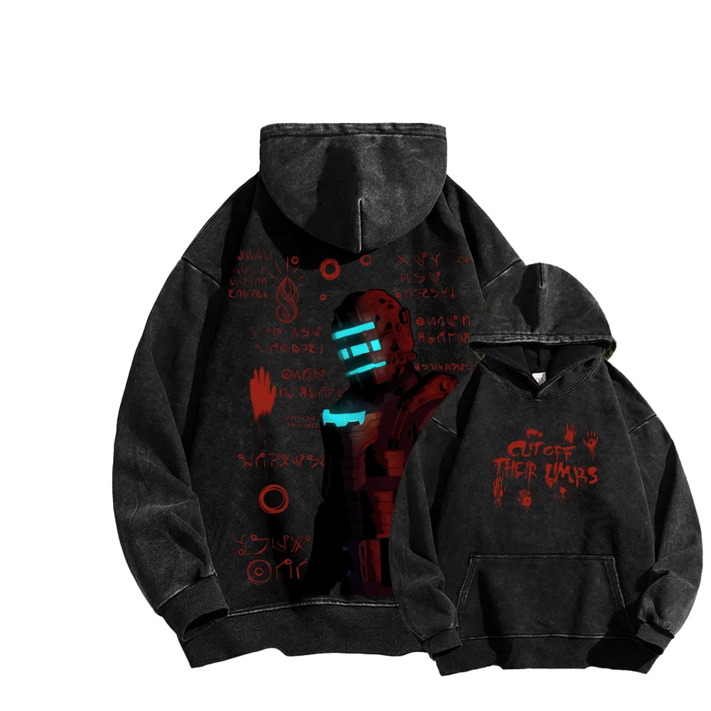 Dead Space Unisex Washed Hoodie 2601016197