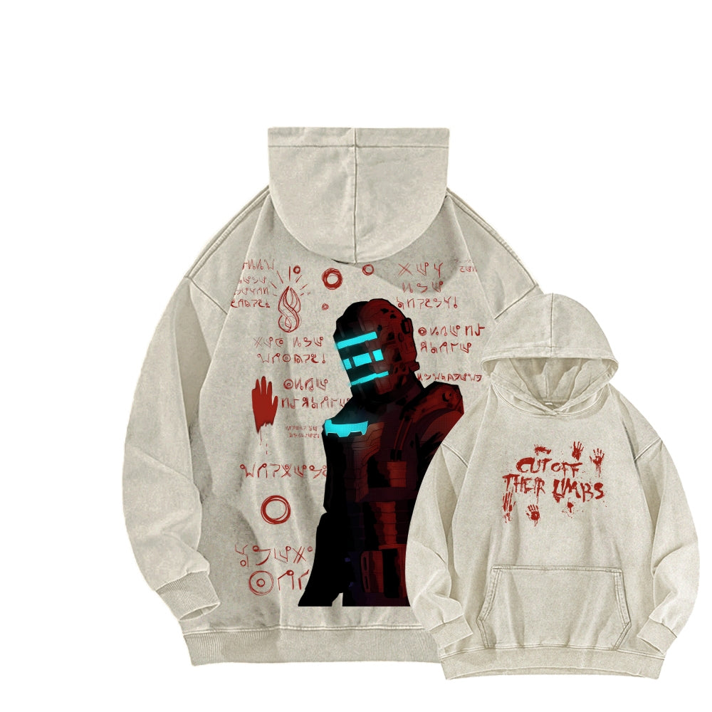Dead Space Unisex Washed Hoodie 2601016197
