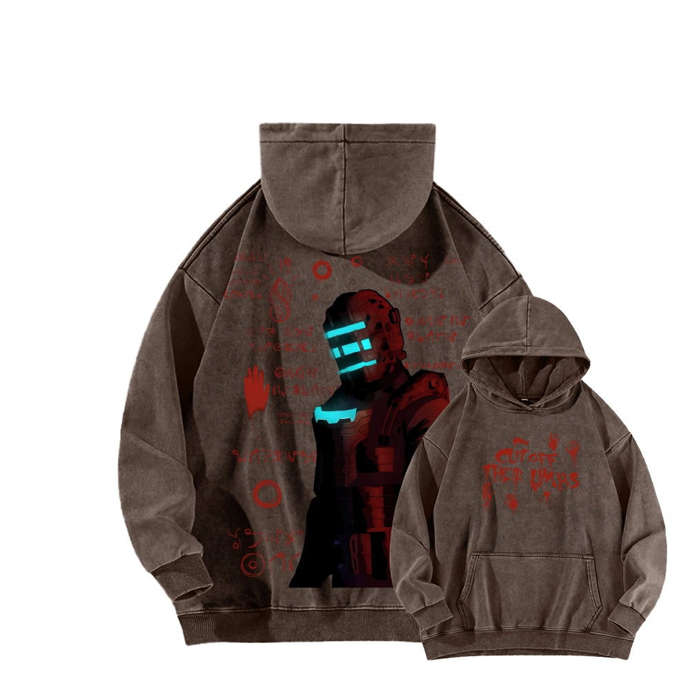 Dead Space Unisex Washed Hoodie 2601016197