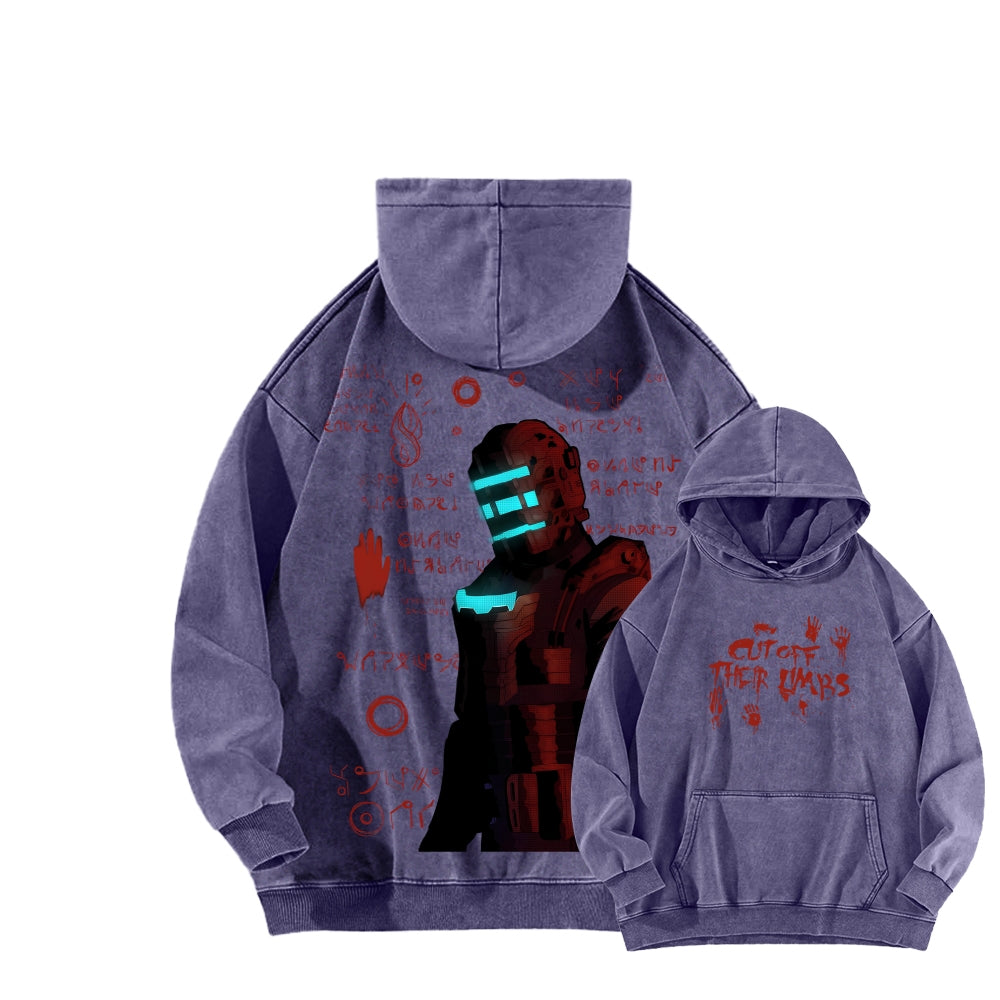 Dead Space Unisex Washed Hoodie 2601016197