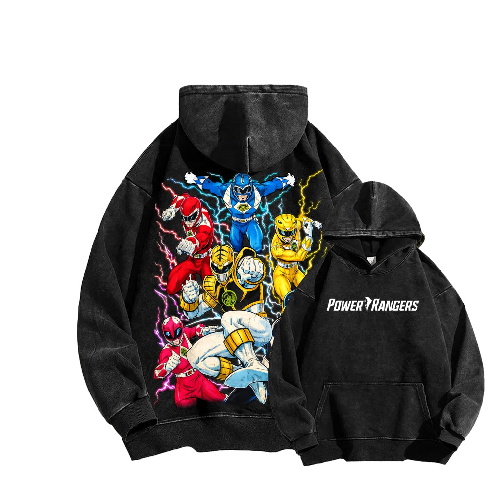 Power Rangers Unisex Washed Hoodie 2601017219