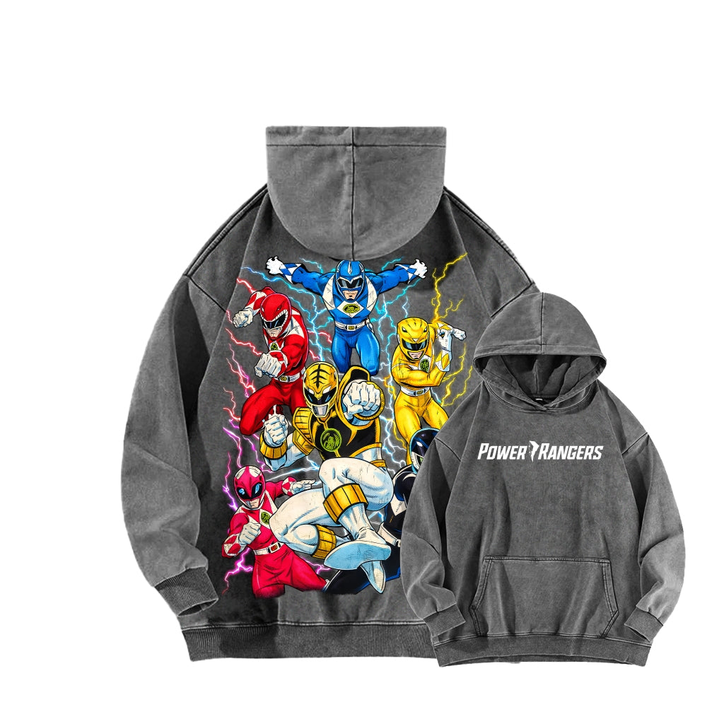 Power Rangers Unisex Washed Hoodie 2601017219