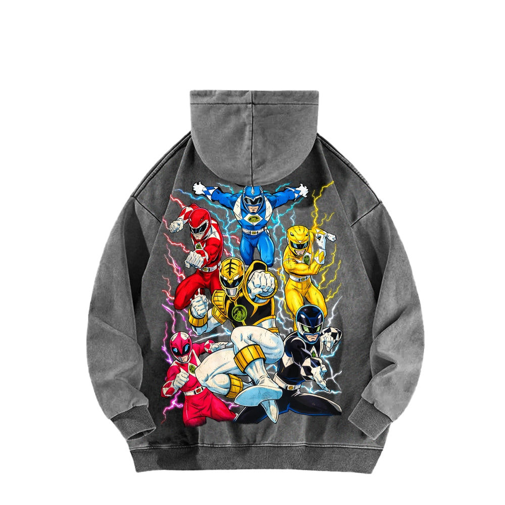 Power Rangers Unisex Washed Hoodie 2601017219