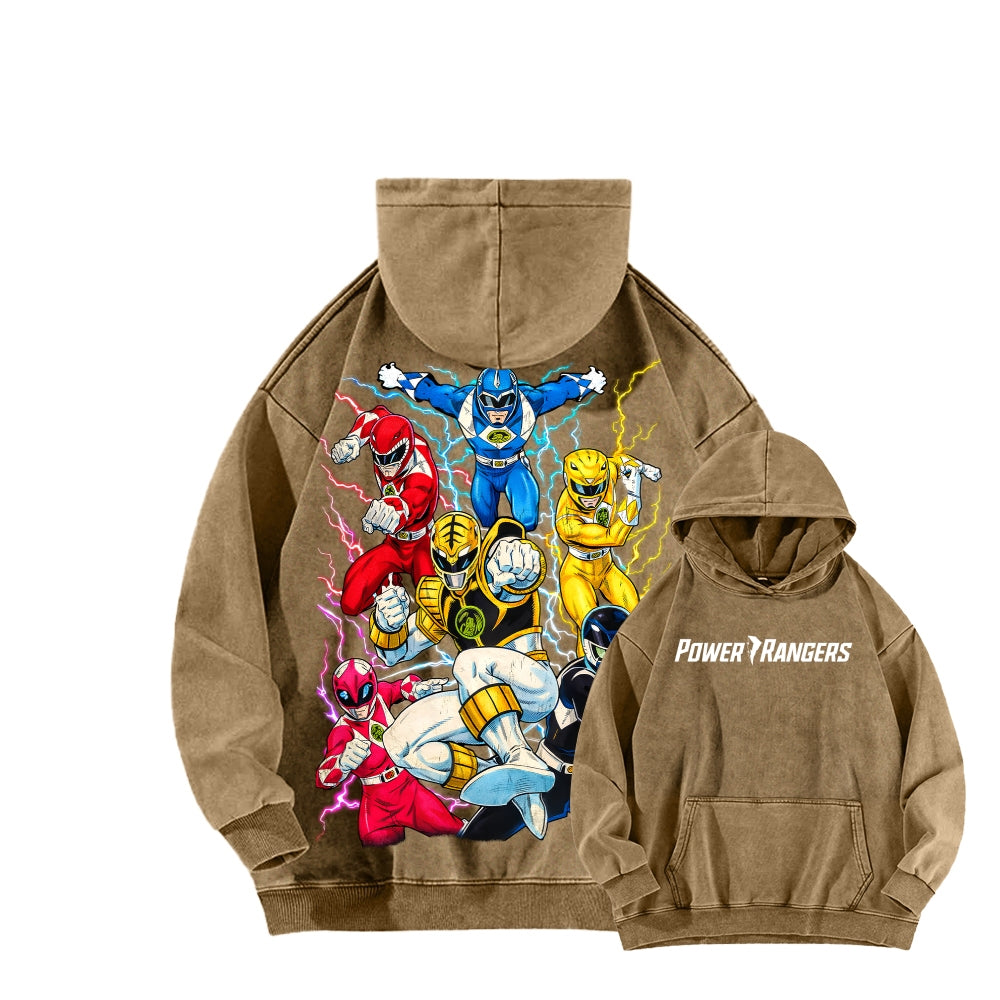 Power Rangers Unisex Washed Hoodie 2601017219