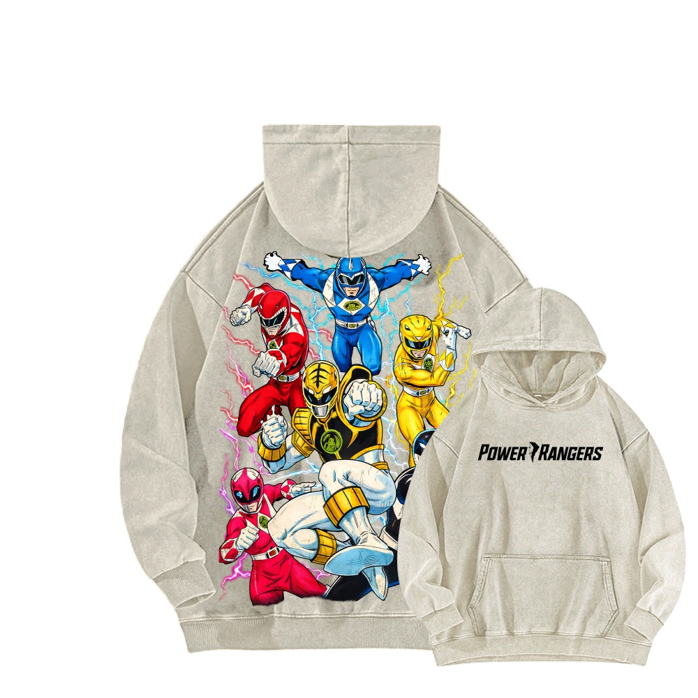 Power Rangers Unisex Washed Hoodie 2601017219