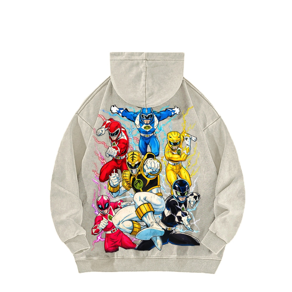 Power Rangers Unisex Washed Hoodie 2601017219