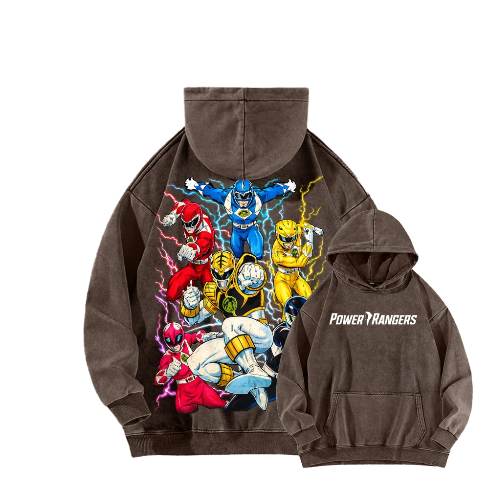 Power Rangers Unisex Washed Hoodie 2601017219