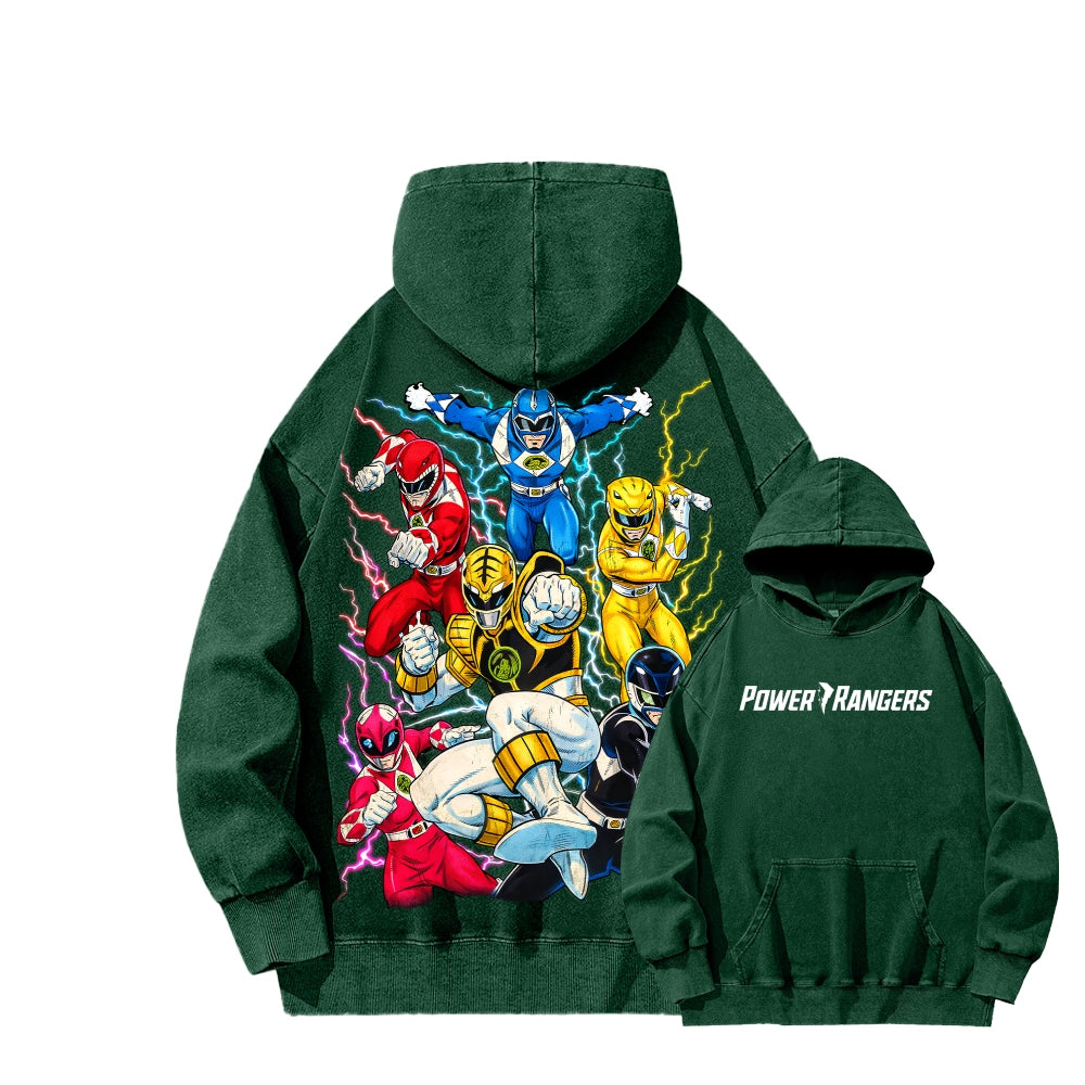 Power Rangers Unisex Washed Hoodie 2601017219