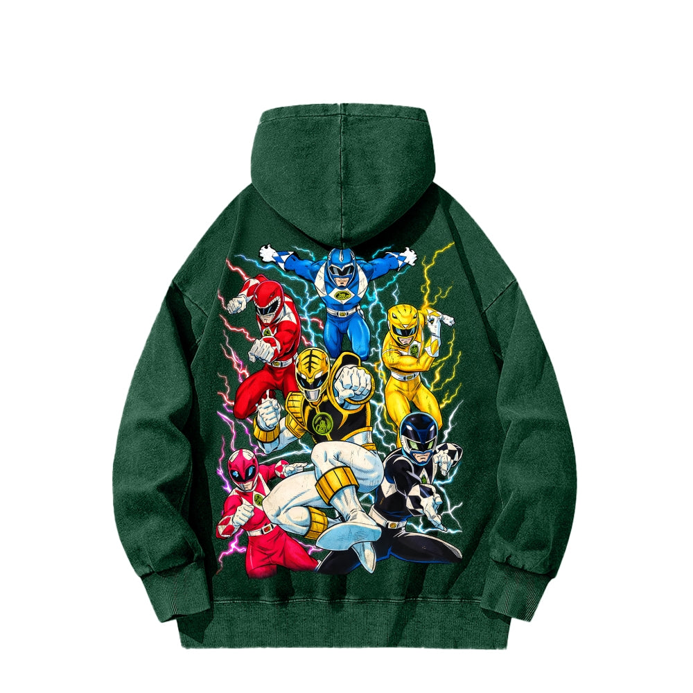 Power Rangers Unisex Washed Hoodie 2601017219
