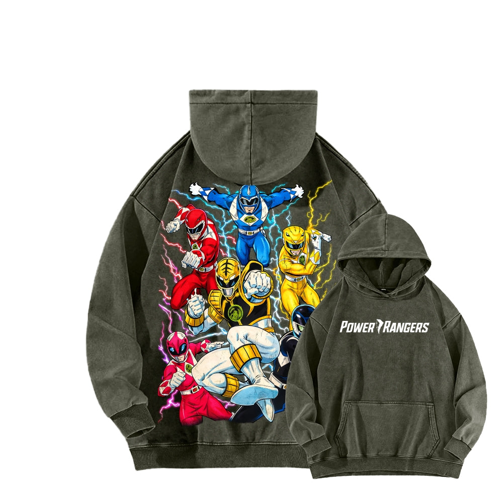 Power Rangers Unisex Washed Hoodie 2601017219