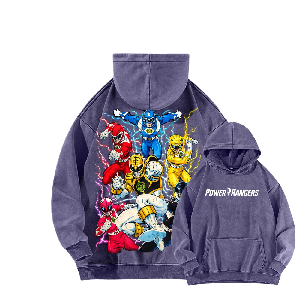 Power Rangers Unisex Washed Hoodie 2601017219