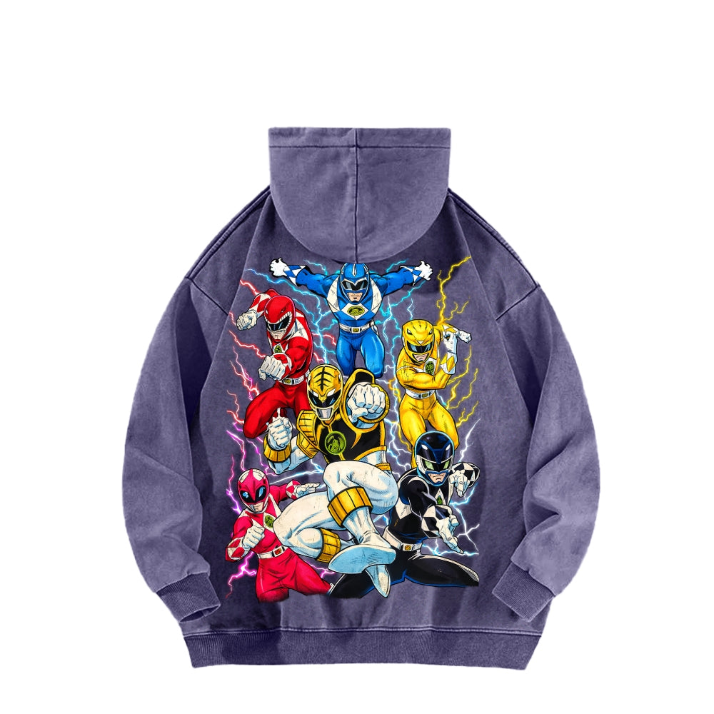 Power Rangers Unisex Washed Hoodie 2601017219