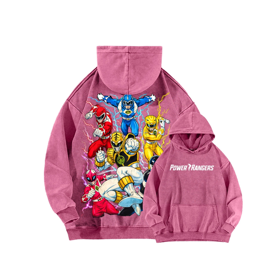 Power Rangers Unisex Washed Hoodie 2601017219