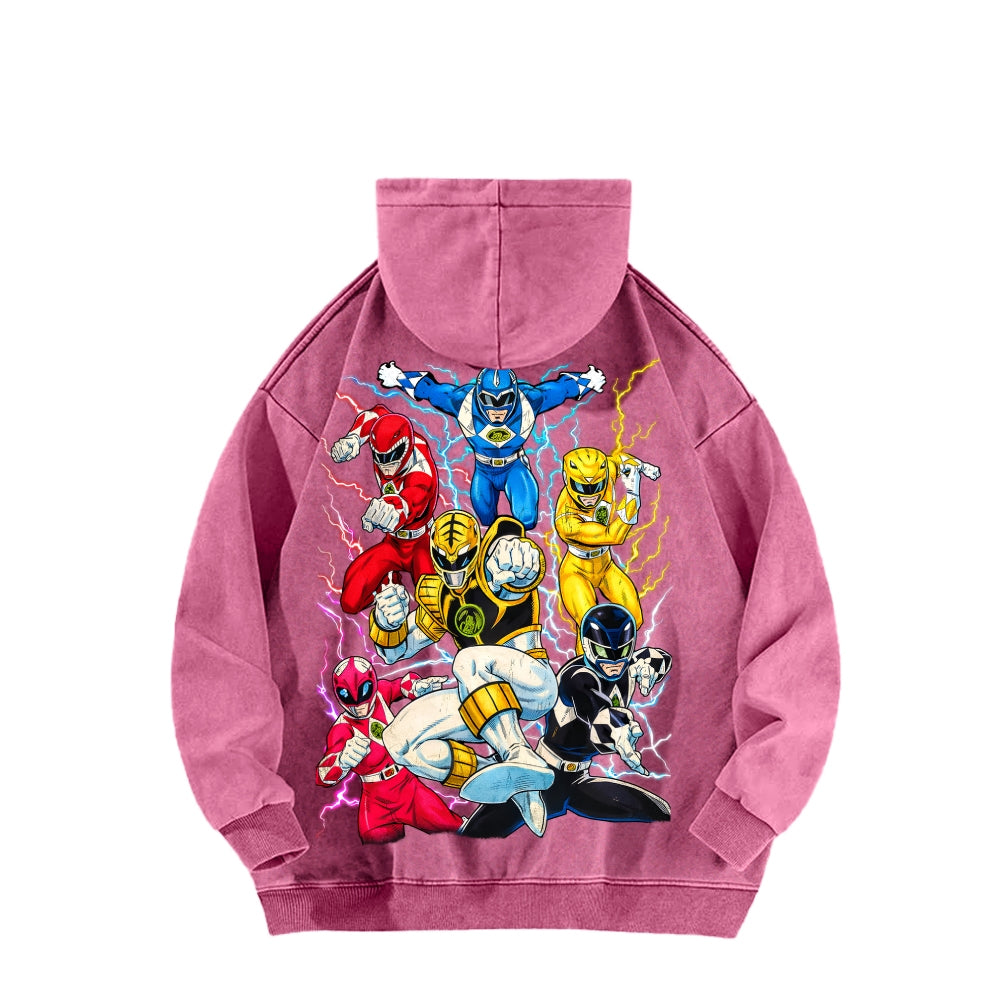 Power Rangers Unisex Washed Hoodie 2601017219