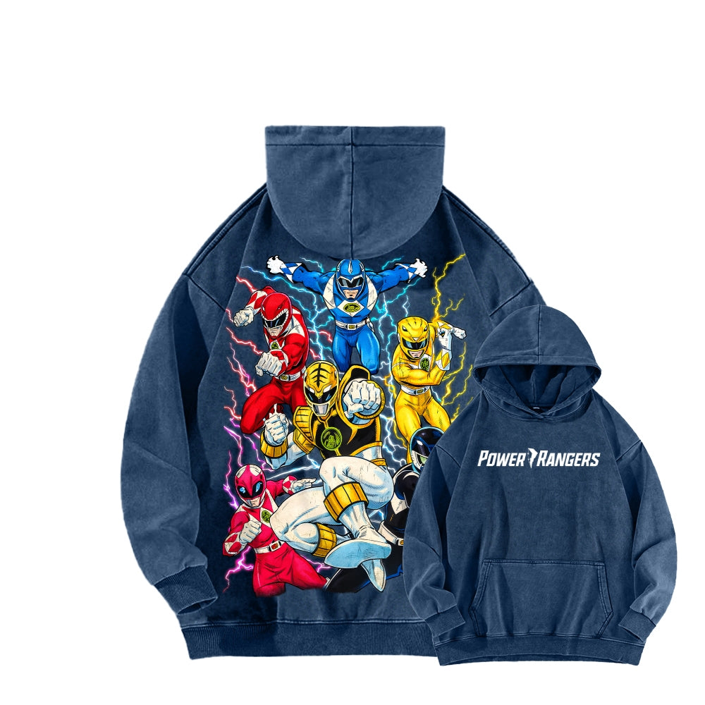 Power Rangers Unisex Washed Hoodie 2601017219