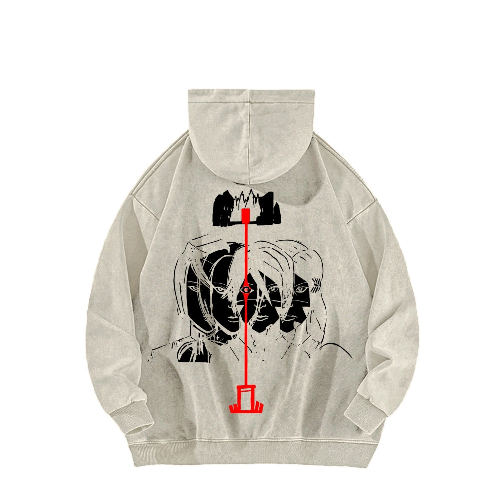 signalis Unisex Washed Hoodie 2601017229