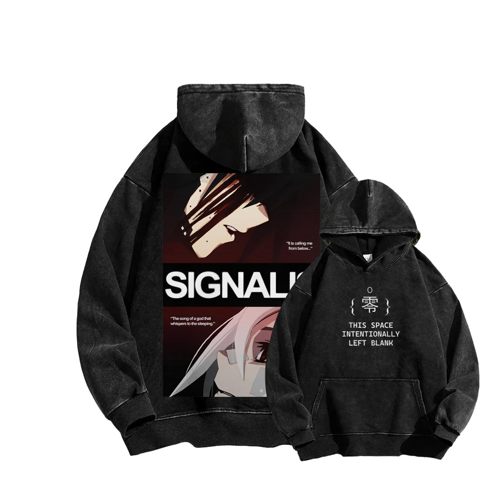 signalis Unisex Washed Hoodie 2601017234
