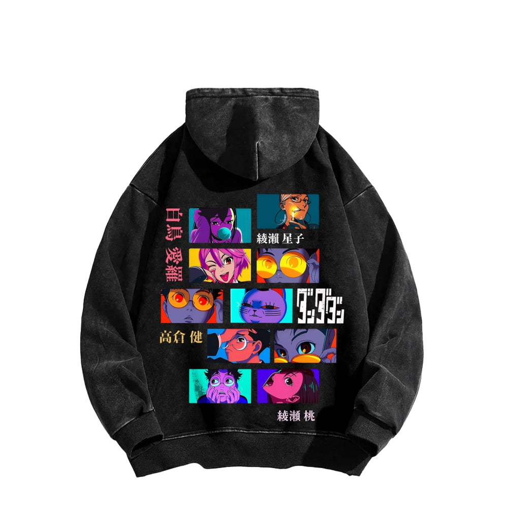 Dandadan Unisex Washed Hoodie 2601017447