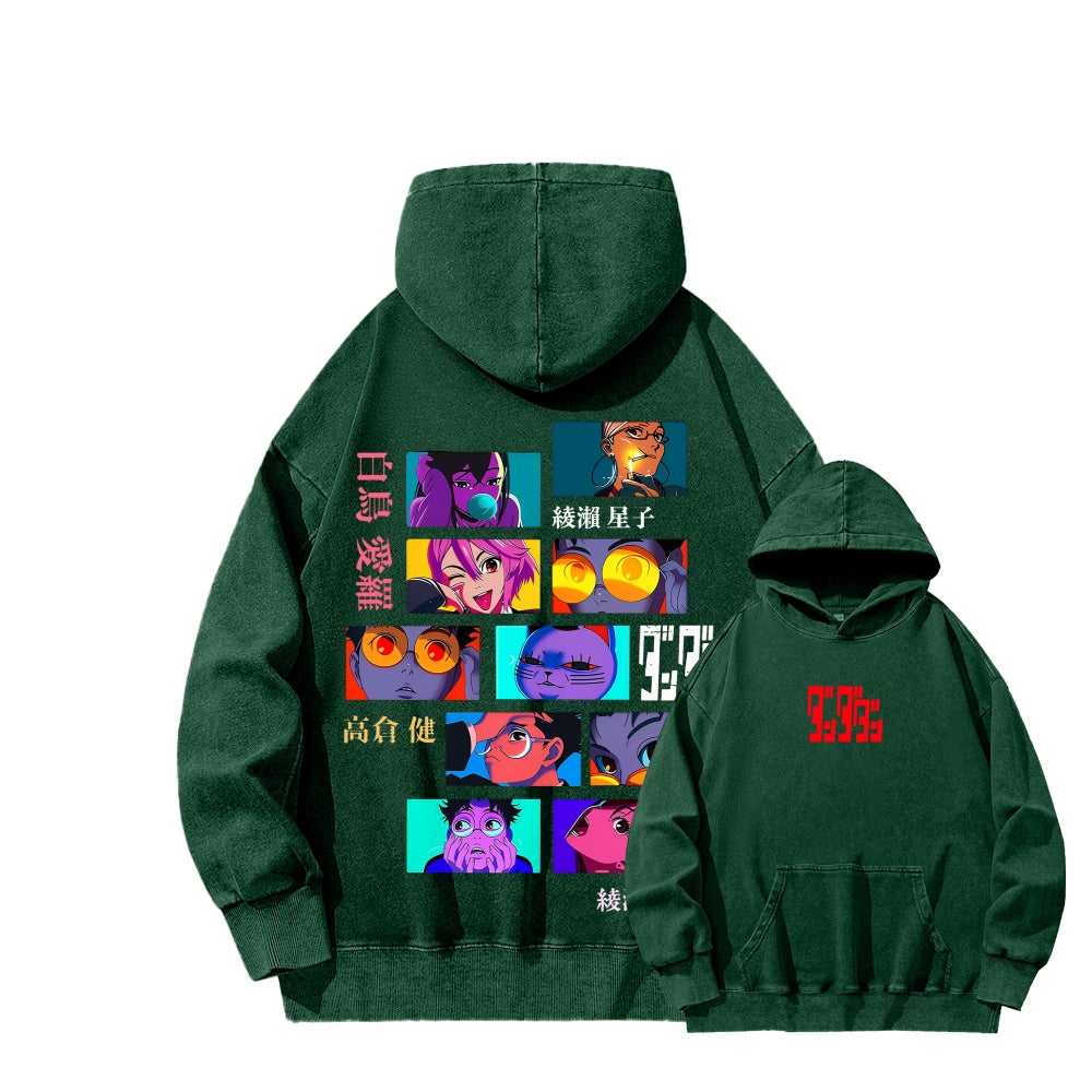Dandadan Unisex Washed Hoodie 2601017447