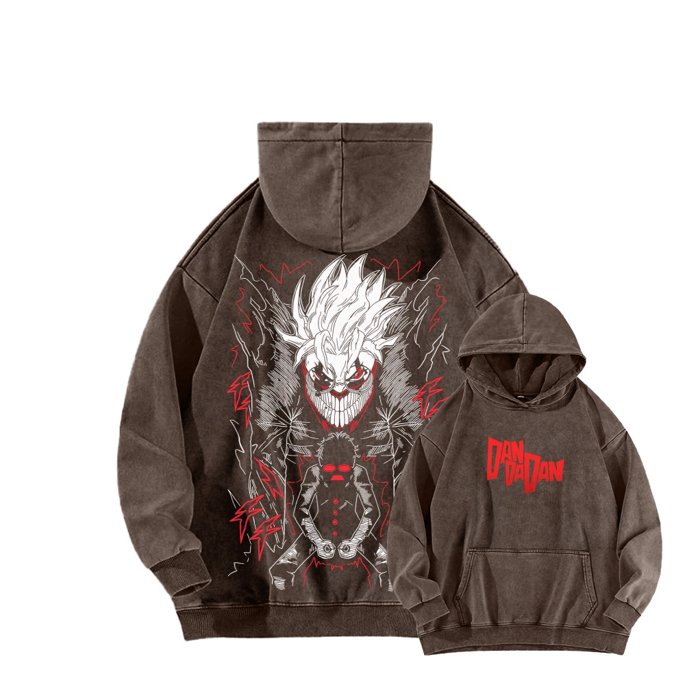 Dandadan Unisex Washed Hoodie 2601017450