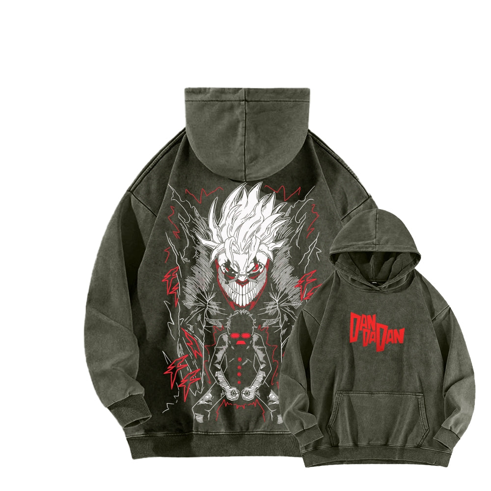 Dandadan Unisex Washed Hoodie 2601017450