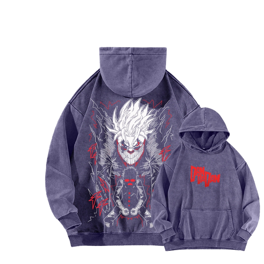 Dandadan Unisex Washed Hoodie 2601017450