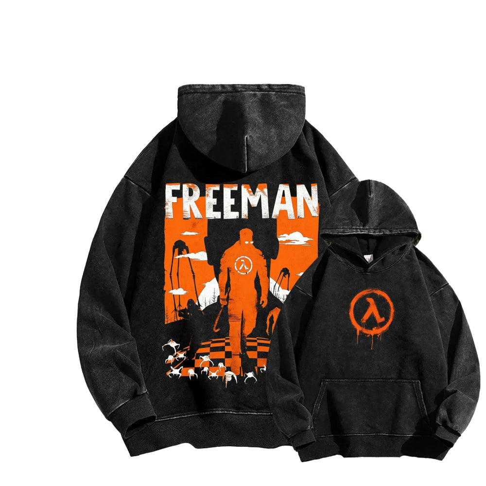 Half Life Unisex Washed Hoodie 2601017480