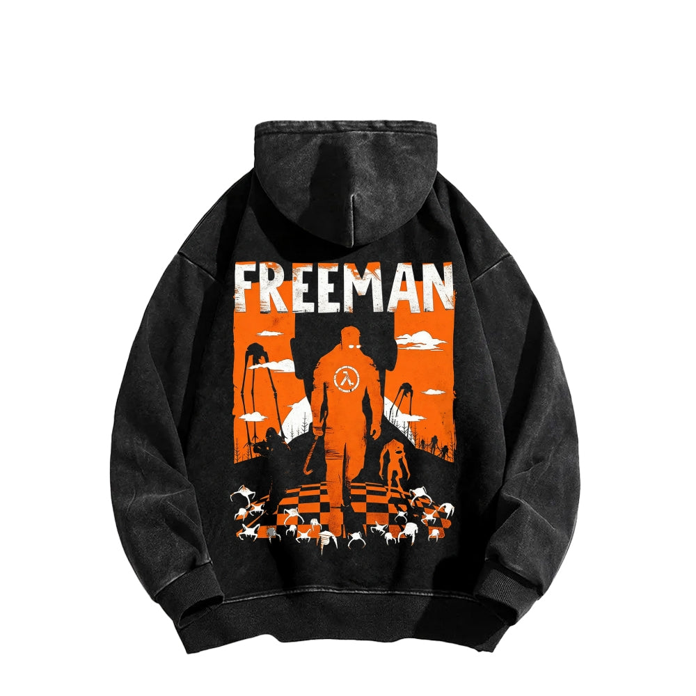 Half Life Unisex Washed Hoodie 2601017480