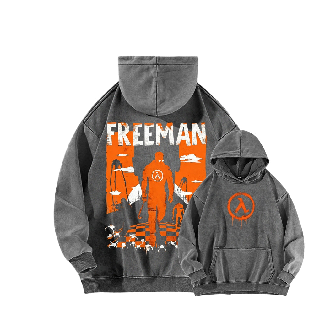 Half Life Unisex Washed Hoodie 2601017480