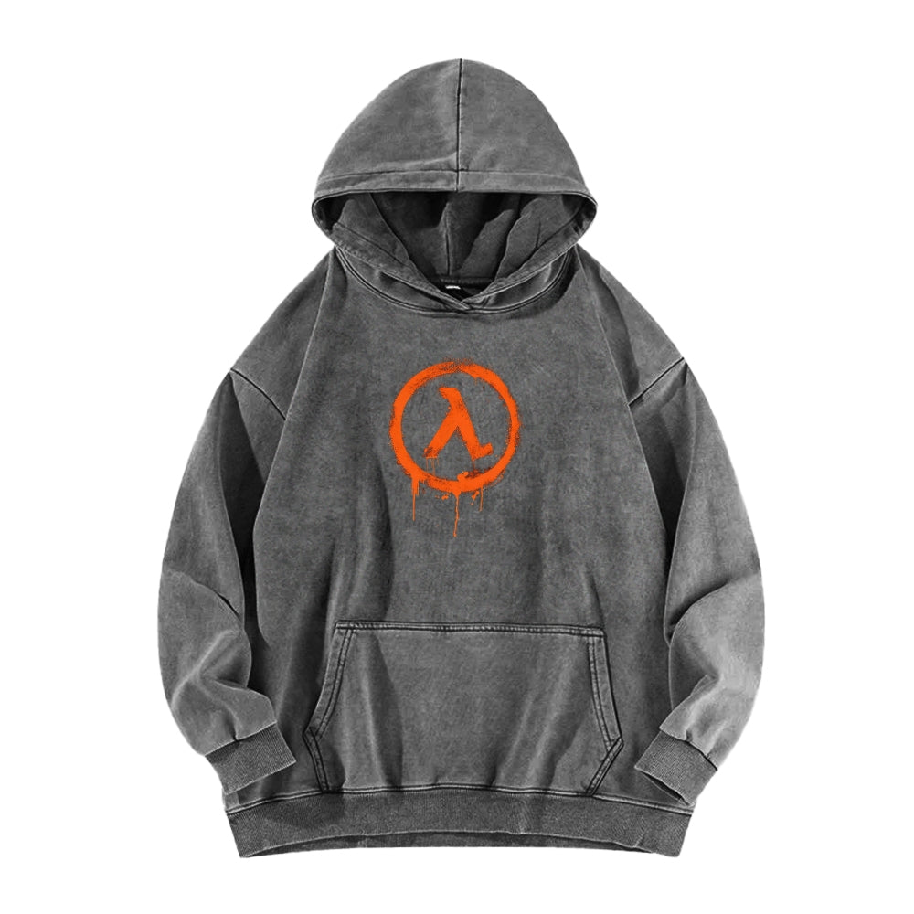 Half Life Unisex Washed Hoodie 2601017480