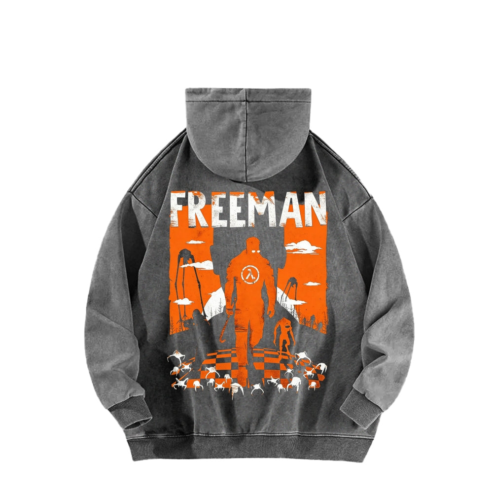 Half Life Unisex Washed Hoodie 2601017480