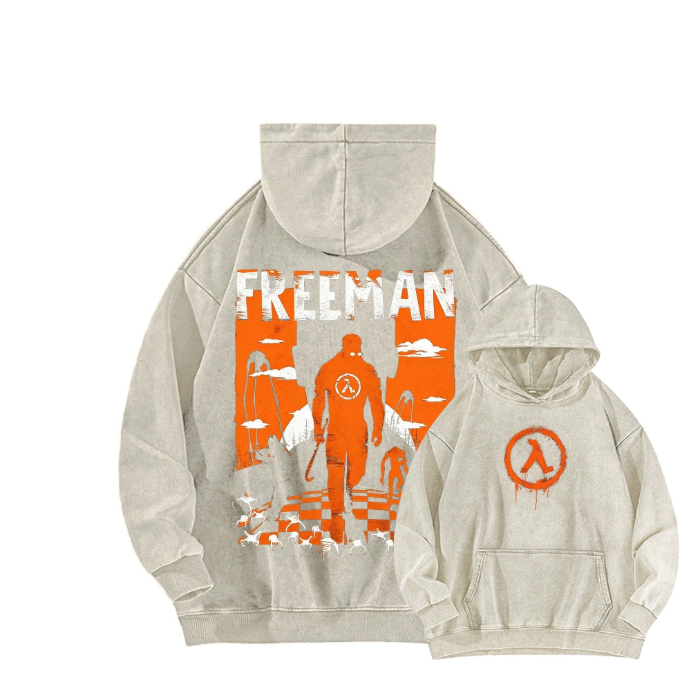 Half Life Unisex Washed Hoodie 2601017480