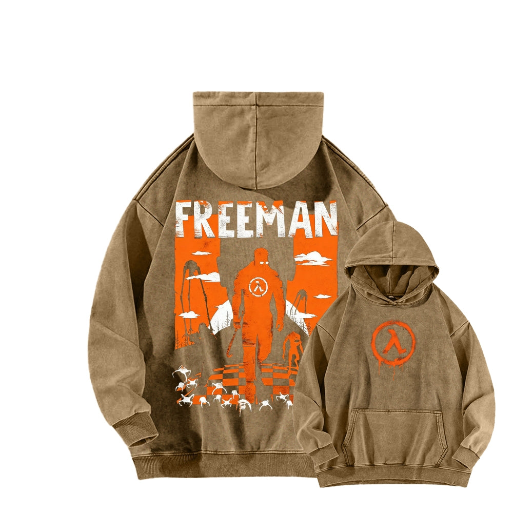 Half Life Unisex Washed Hoodie 2601017480