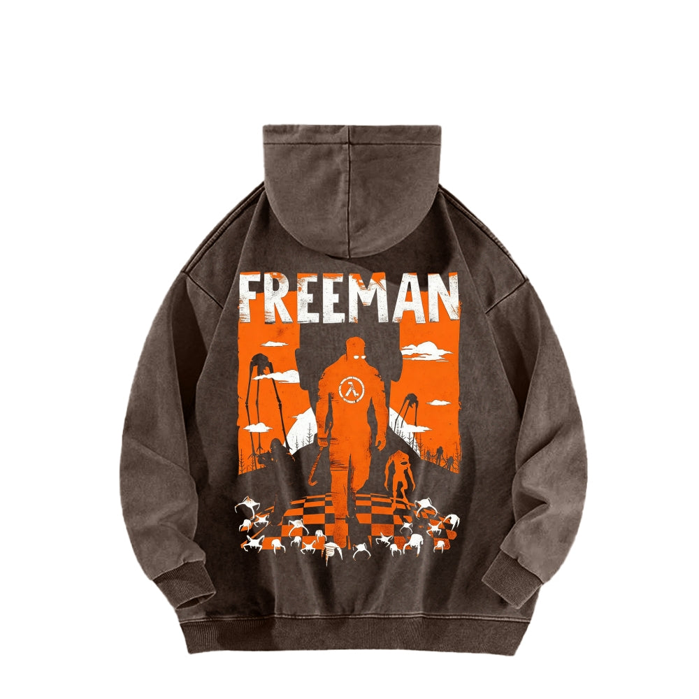 Half Life Unisex Washed Hoodie 2601017480
