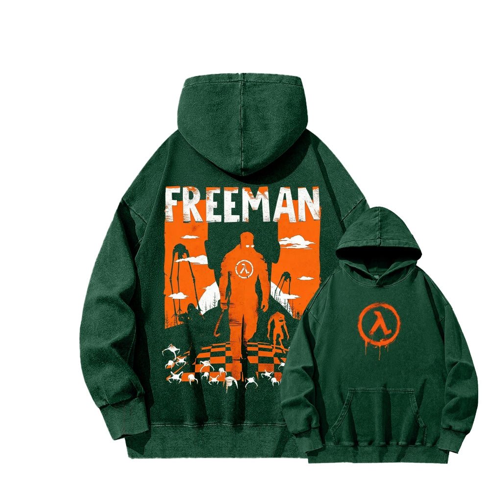 Half Life Unisex Washed Hoodie 2601017480