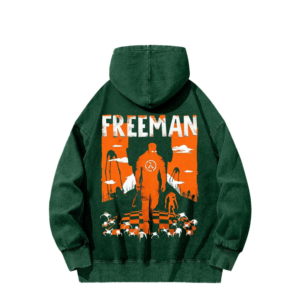 Half Life Unisex Washed Hoodie 2601017480