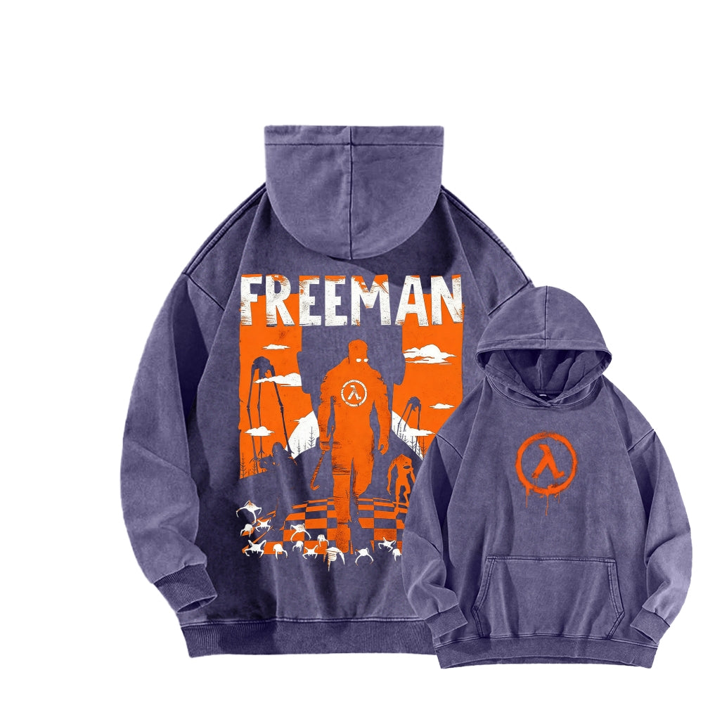 Half Life Unisex Washed Hoodie 2601017480