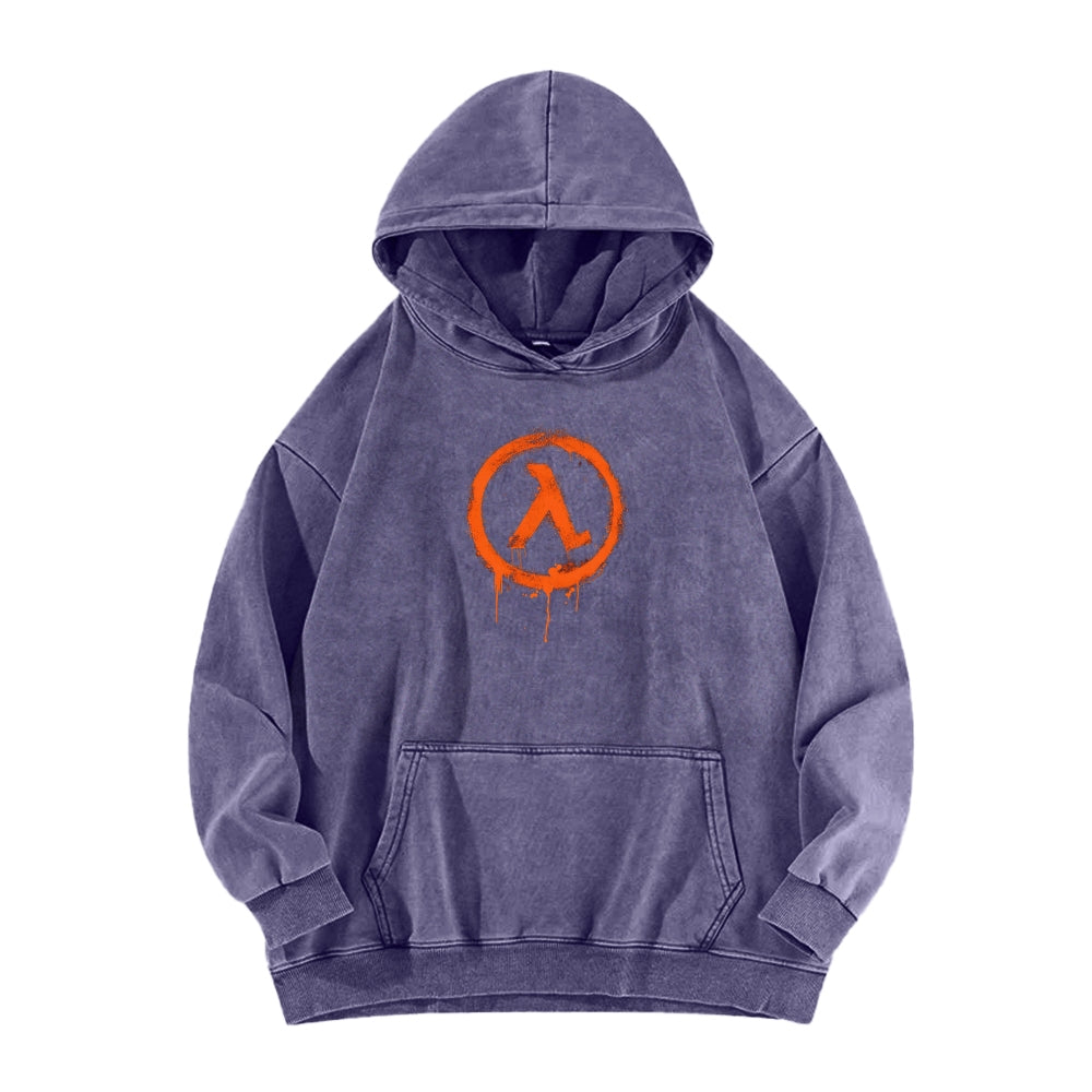 Half Life Unisex Washed Hoodie 2601017480