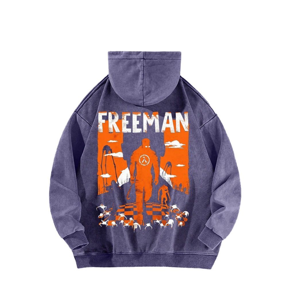 Half Life Unisex Washed Hoodie 2601017480