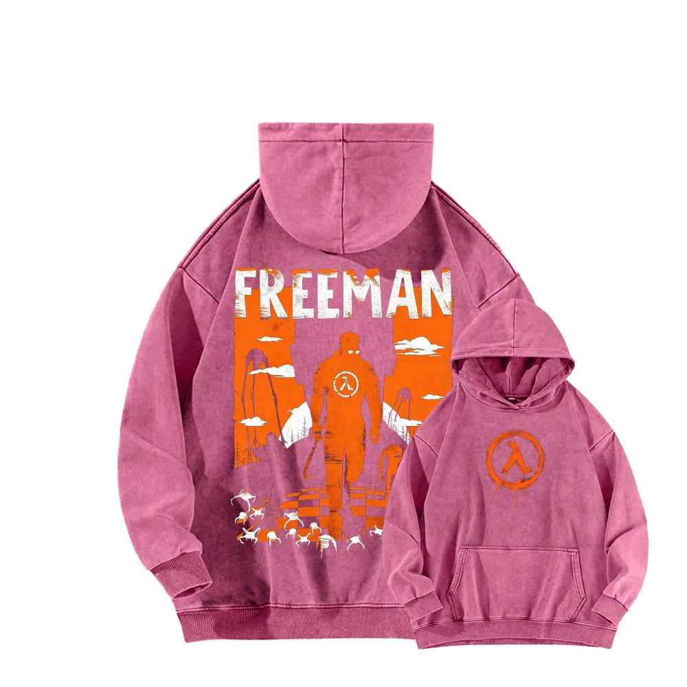 Half Life Unisex Washed Hoodie 2601017480