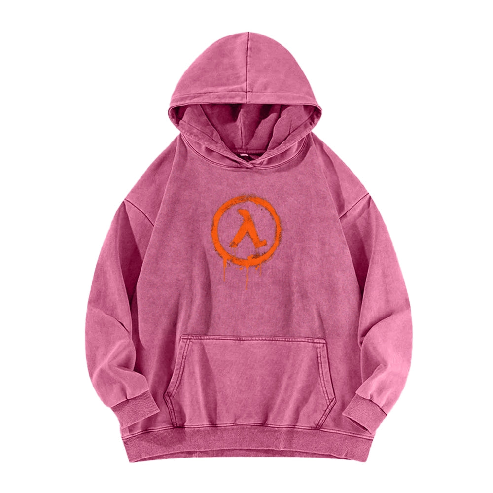 Half Life Unisex Washed Hoodie 2601017480