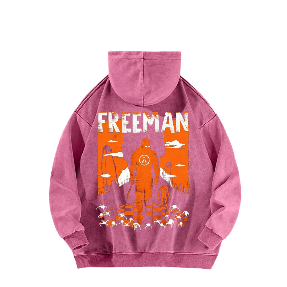 Half Life Unisex Washed Hoodie 2601017480