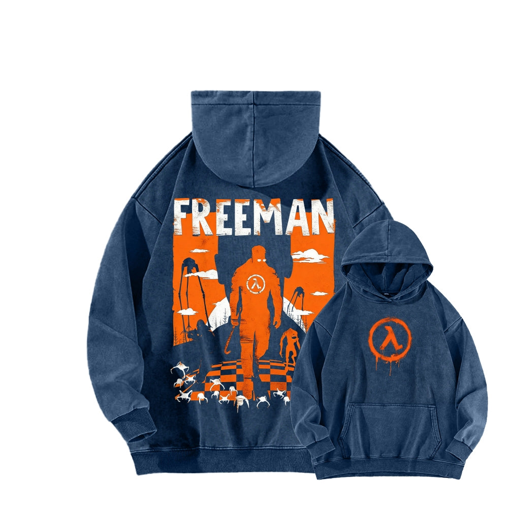 Half Life Unisex Washed Hoodie 2601017480