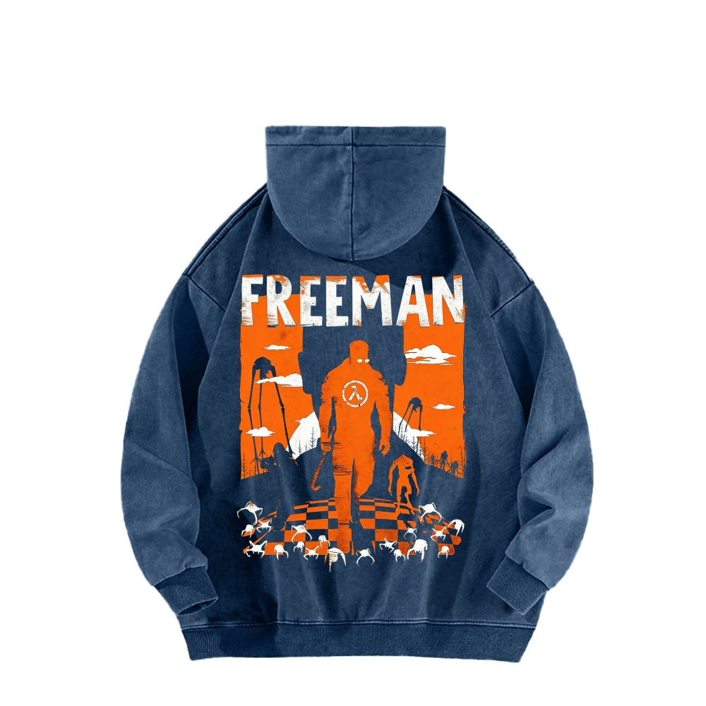 Half Life Unisex Washed Hoodie 2601017480