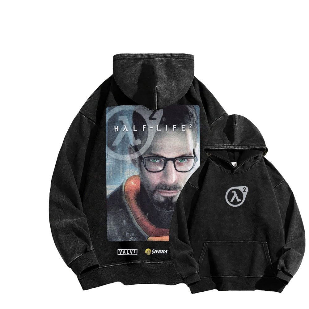 Half Life Unisex Washed Hoodie 2601017484